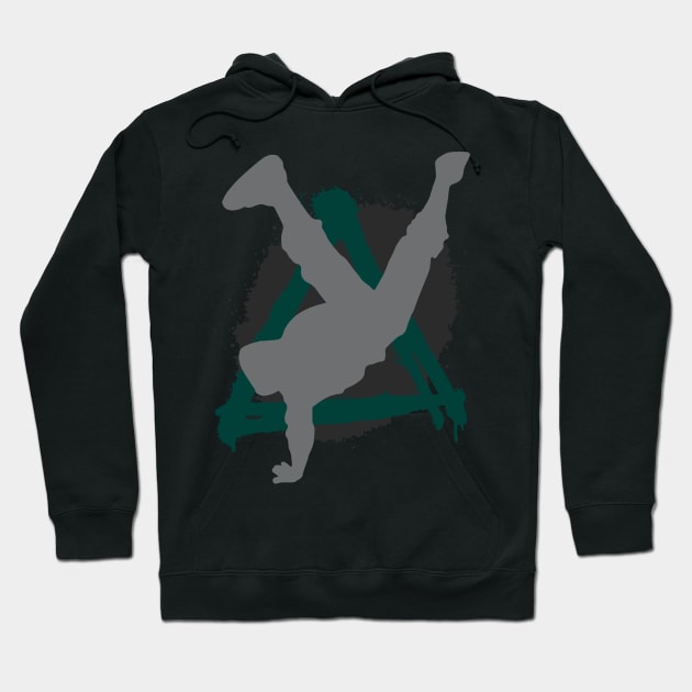 Breakdancer Street Urban Grafitti Hoodie by hip-hop music